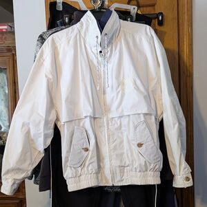Womn's White Windbreaker Jacket